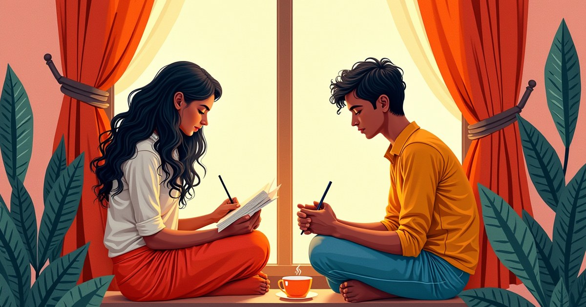 Couple sharing a quiet, comfortable moment together at home — signs of a healthy relationship